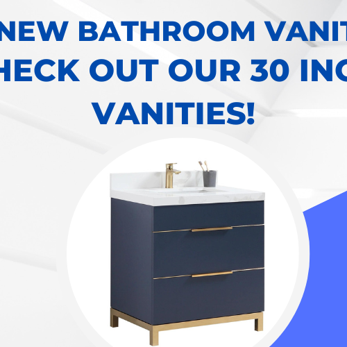 A New Bathroom Vanity: Check Out Our 30 Inch Vanities!