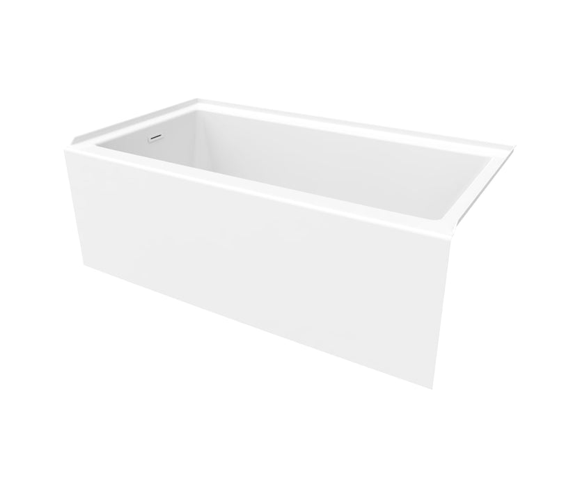 MAAX Rubix 60in.W x 30in.D x 20 3/8H, AFR Acrylic Alcove Right-Hand Drain Bathtub in White** PICK UP IN STORE ONLY **