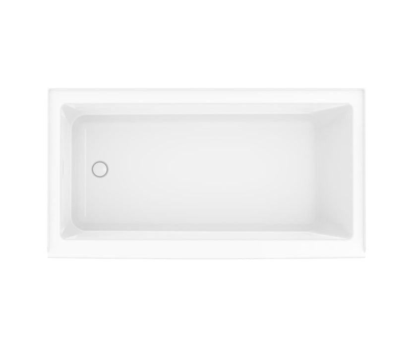 MAAX Rubix 60in.W x 30in.D x 20 3/8H, AFR Acrylic Alcove Left-Hand Drain Bathtub in White** PICK UP IN STORE ONLY **