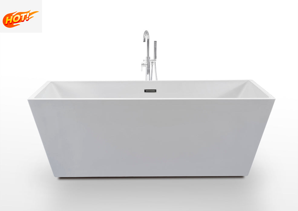 CM7102 - 67" Composite Acrylic Free Standing Bathtub *** PICKUP IN STORE ONLY***
