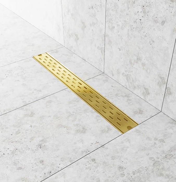 Linear Drain,16" x 3" Stainless Steel (Black, Gold, Brushed Nickel)