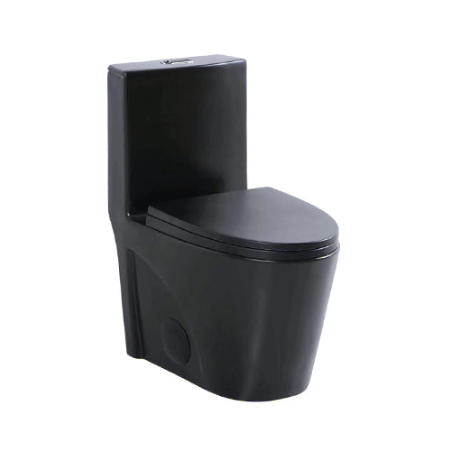 ALPS-KW-80303-MB, One-Piece Matt Black Dual Flush Toilet ***PICKUP IN STORE ONLY***