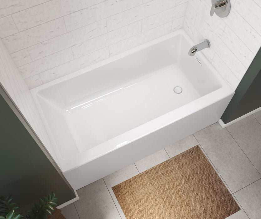 MAAX Rubix 60in.W x 32in.D x 20 3/8 AFR Acrylic Alcove Right-Hand Drain Bathtub in White** PICK UP IN STORE ONLY **