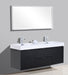 BLISS- 60" Black, Double Sink, Wall Mount Bathroom Vanity - Construction Commodities Supply Inc.