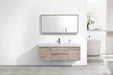 BLISS- 60" Nature Wood, Single Sink, Wall Mount Bathroom Vanity - Construction Commodities Supply Inc.