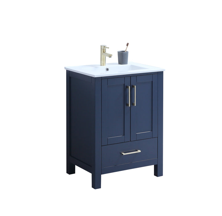 CCS201 - 24"x18" Navy Blue , Floor Standing Modern Bathroom Vanity