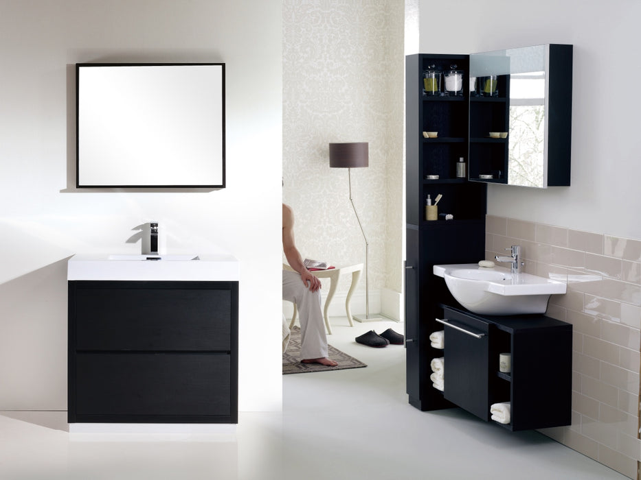 FMB40" BLACK, Floor Standing Modern Bathroom vanity