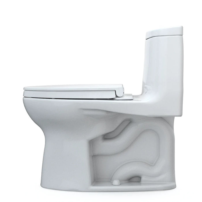TOTO -  MS604124CEFG#01 ULTRAMAX II ONE-PIECE ELONGATED 1.28 GPF UNIVERSAL HEIGHT TOILET WITH CEFIONTECT AND SS124 SOFTCLOSE SEAT, WASHLET+ READY, - COTTON WHITE ** PICK UP IN STORE ONLY **