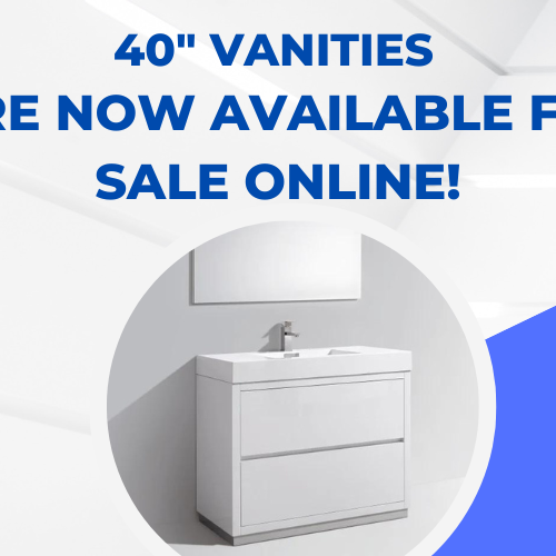 40" Vanities are now available for sale online!