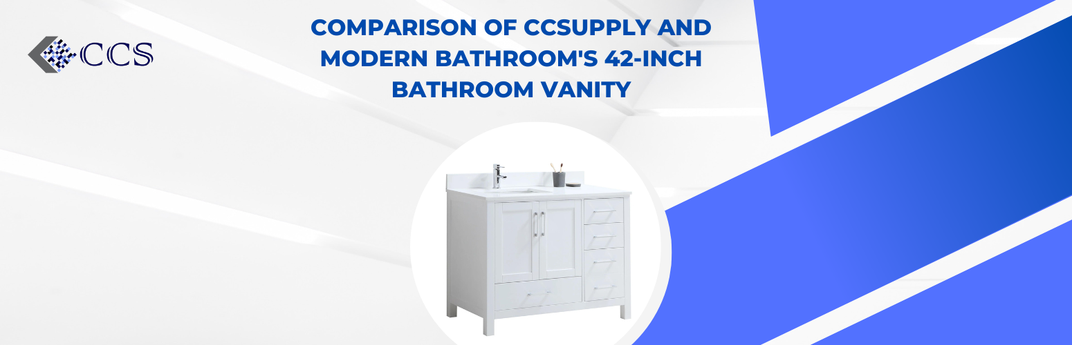 Comparison of CCSupply and Modern Bathroom's 42-Inch Bathroom Vanity