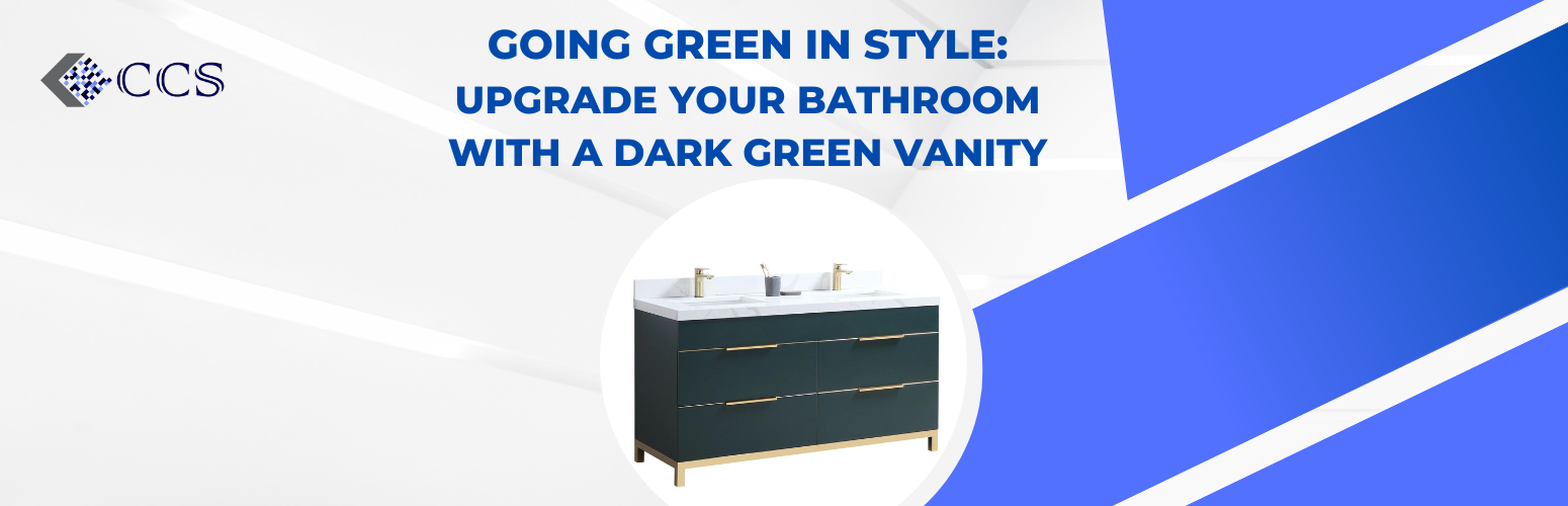 Going Green in Style Upgrade Your Bathroom with a Dark Green Vanity