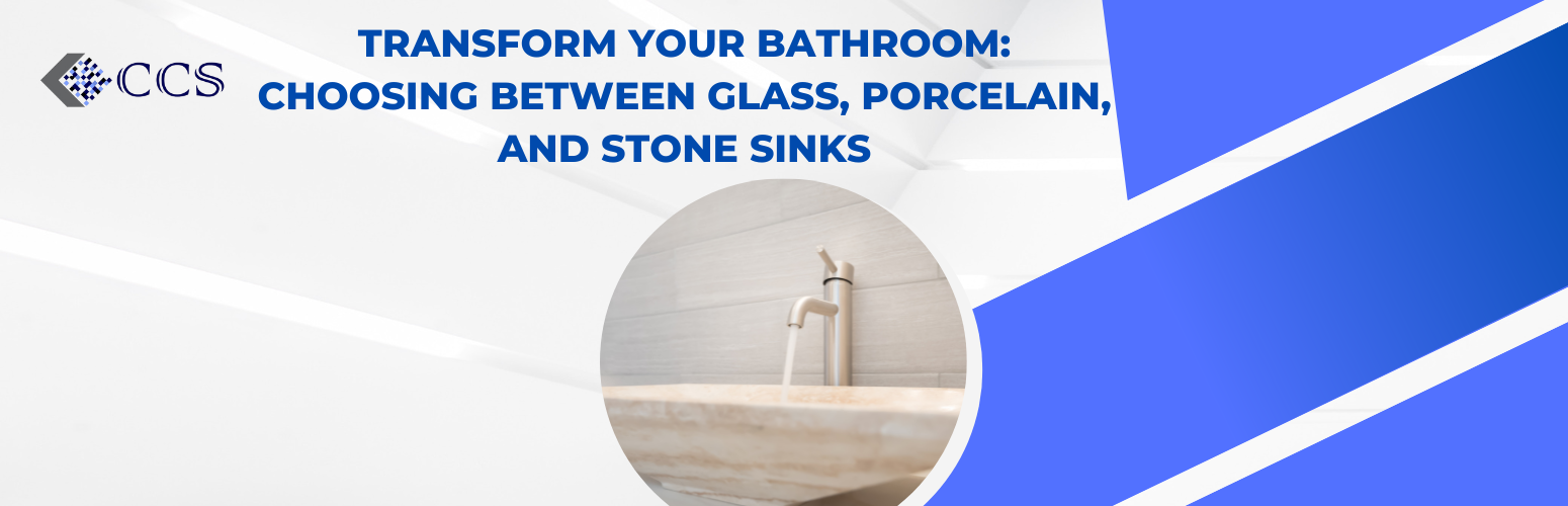 Transform Your Bathroom: Choosing Between Glass, Porcelain, and Stone Sinks