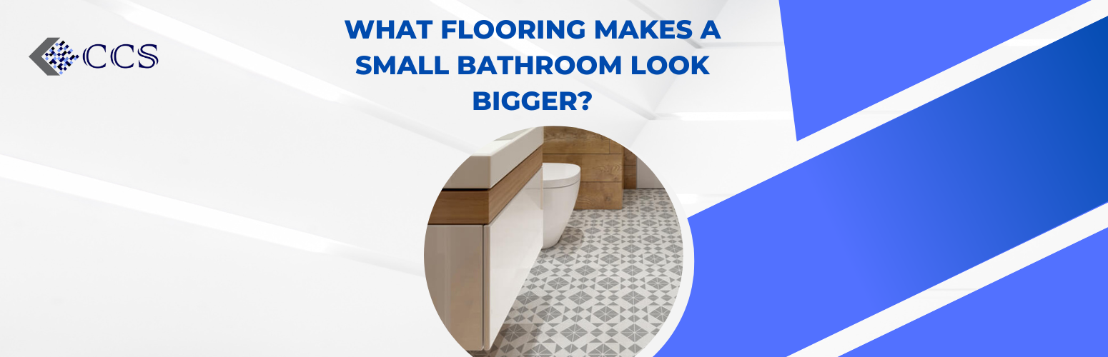 What flooring makes a small bathroom look bigger