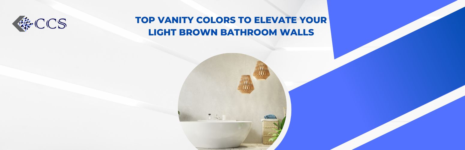 Top Vanity Colors to Elevate Your Light Brown Bathroom Walls