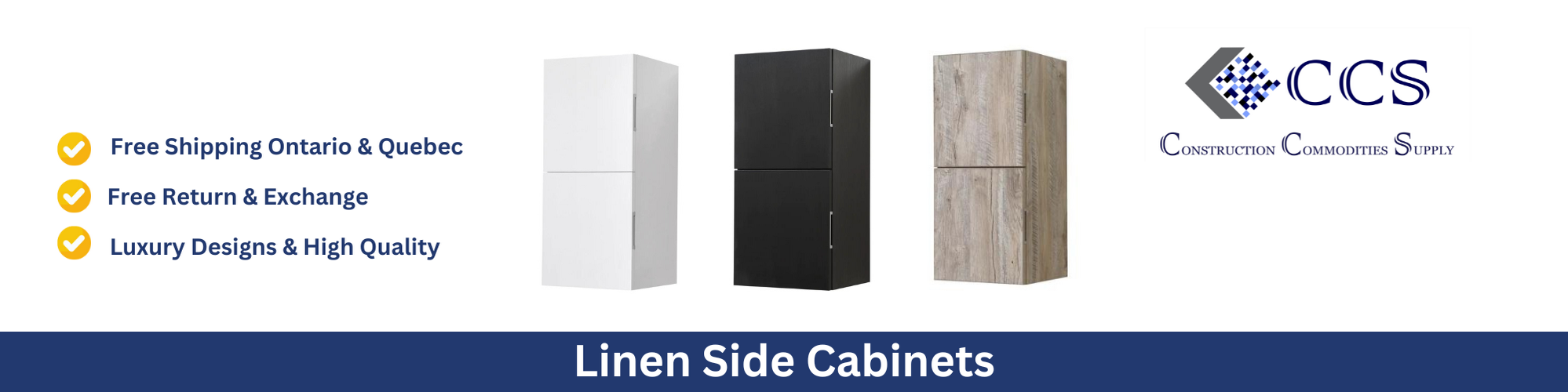 Bathroom Linen Side SoftClosing & Matches Vanities