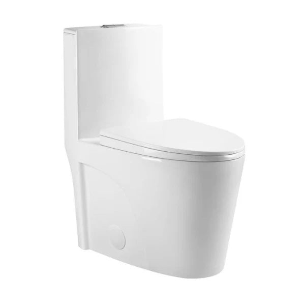 AQUA- 10014Siphonic One-Piece Toilet with Dual-Flush, North American Standard ** PICK UP IN STORE ONLY**