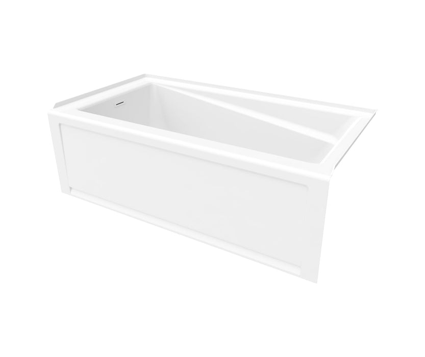 MAAX EXHIBIT 60 in. W x 32 in. D x 19 1/2H,Skirted Bathtub Right Side Drain White ** PICK UP IN STORE ONLY **