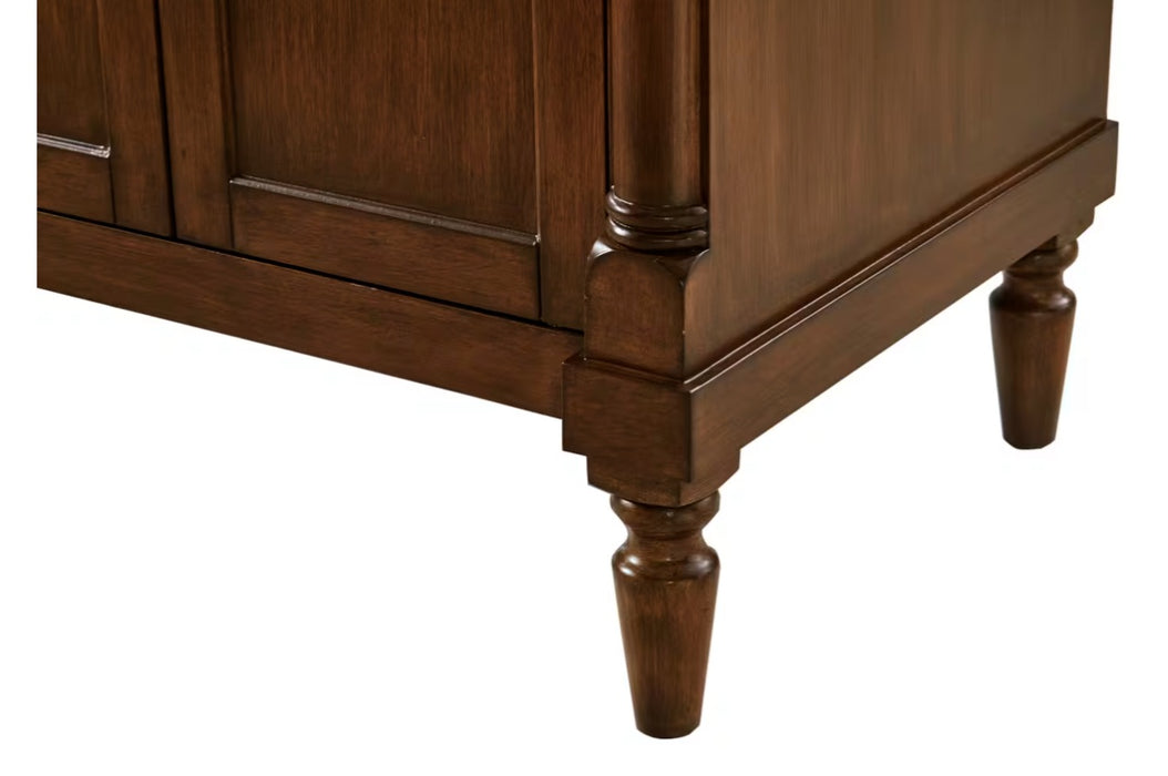 MODORA- 30" Walnut , Floor Standing Bathroom Vanity, Quartz Countertop