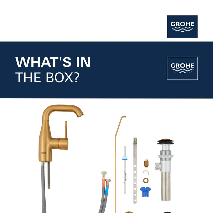 GROHE - Essence New  Single Hole Single-Handle M-Size Bathroom Faucet 4.5 L/min (1.2 gpm)