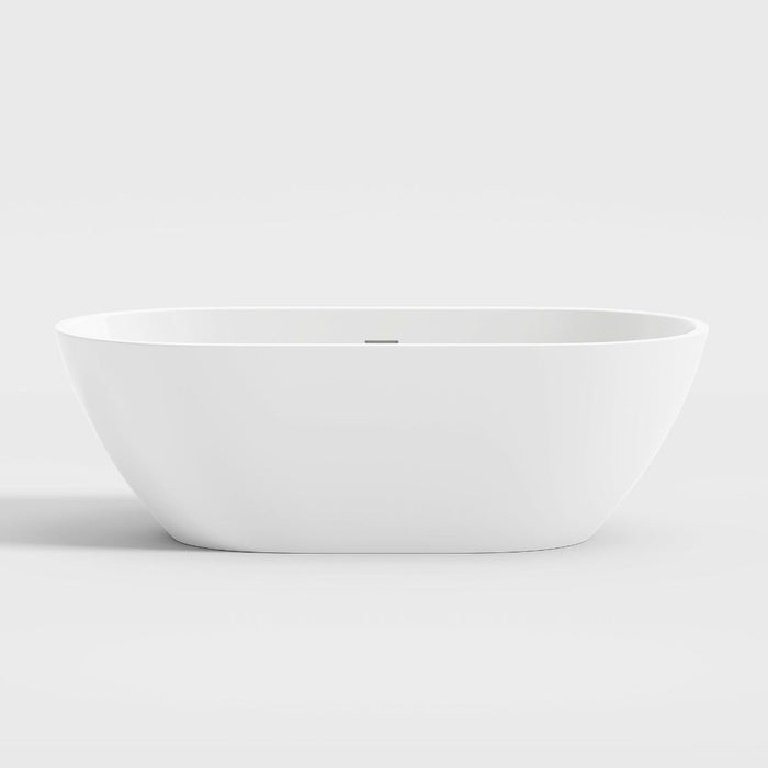 OVE Ayago 59-inch Free-Standing Bathtub in Glossy White  ***PICK UP IN STORE ***
