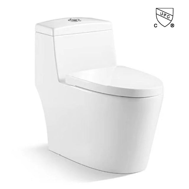 AQUA-10021, One-Piece Siphonic Toilet – Dual Flush, Soft Close Seat, 12” Rough-in ** PICK UP IN STORE ONLY**
