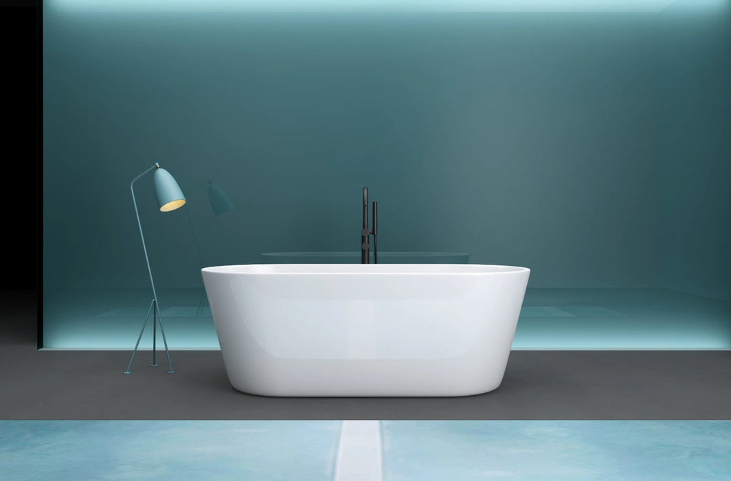 KODAEN-ALLURE 1500- 59" Composite Acrylic Free Standing Bathtub***PICK UP IN STORE ***