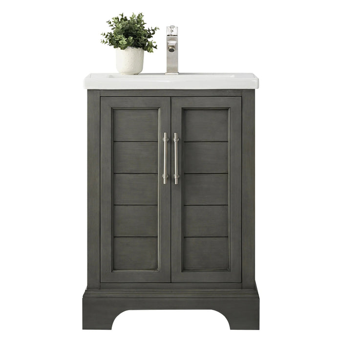 Modena , 24" x 18" Silver Grey Freestanding Bathroom Vanity