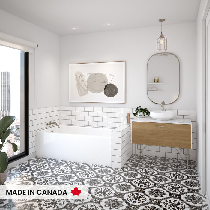 MAAX Rubix 30 x 60  , AFR Acrylic Alcove Right-Hand Drain Bathtub in White ** PICK UP IN STORE ONLY **