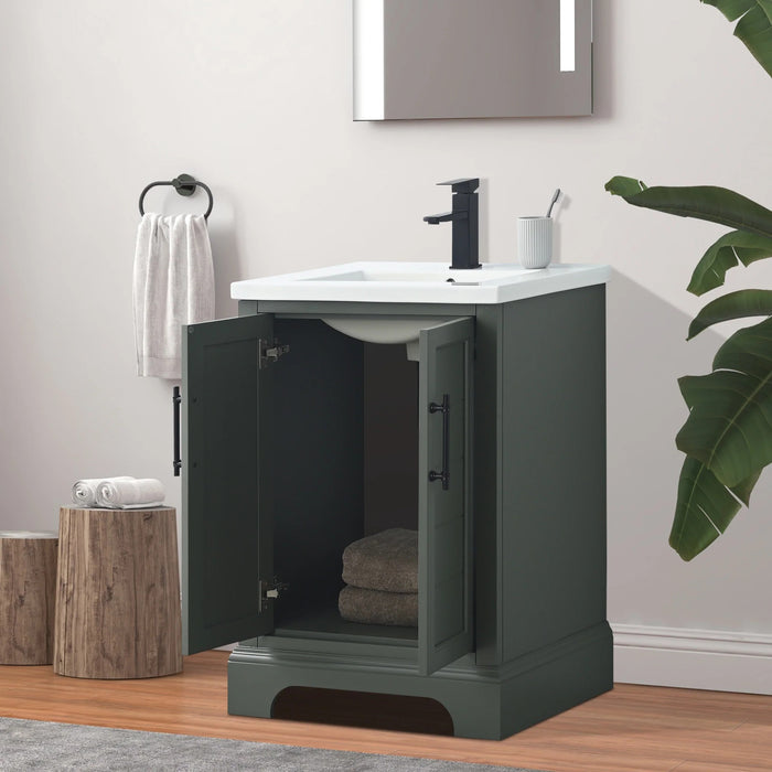 Modena , 30" x 18" Vintage Green Freestanding Bathroom Vanity