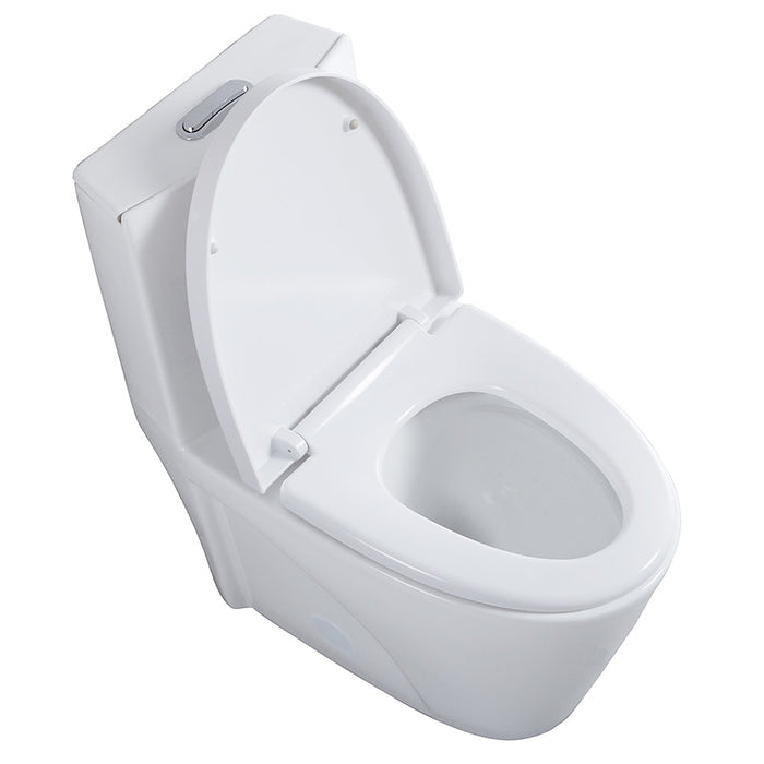 Como 0382 , One-Piece Elongated Dual-Flush Toilet with Oval Seat Shape ** PICK UP IN STORE ONLY**