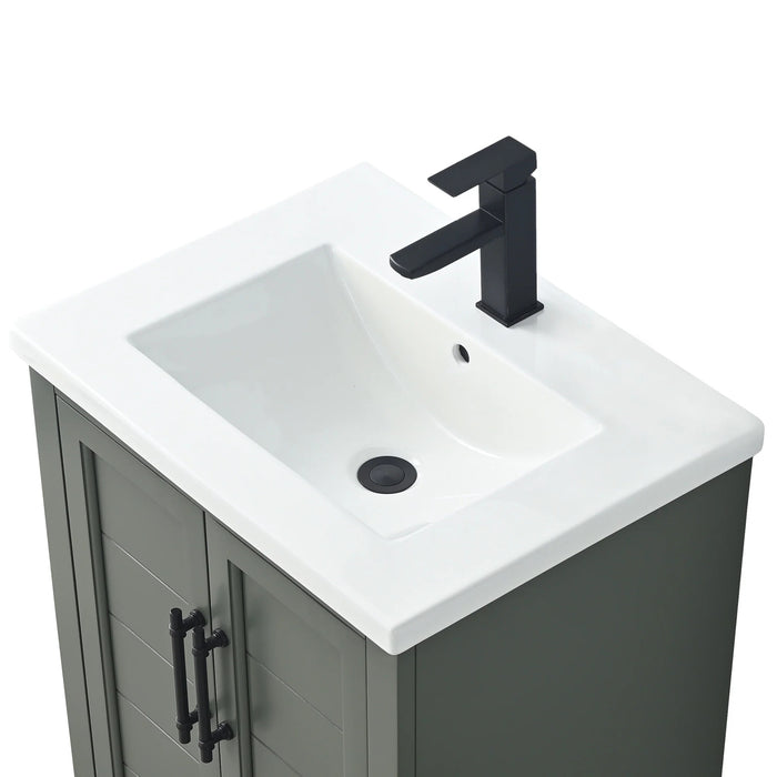 Modena , 30" x 18" Vintage Green Freestanding Bathroom Vanity