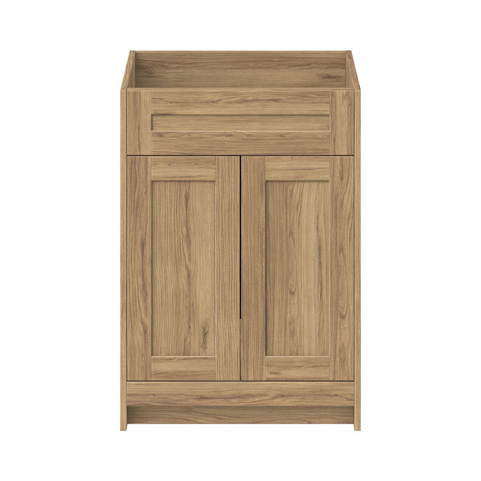 Daisy - 24" Vintage Oak Bathroom Vanity with Quartz top