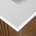 Coneflower - 24"  WALNUT  Solid wood Bathroom Vanity with White Quartz top  ( PRE-ORDER NOW, ETA: 2026-04-10 ) - Construction Commodities Supply Inc.