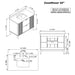 Coneflower - 42"  WALNUT  Solid wood Bathroom Vanity with White Quartz top  ( PRE-ORDER NOW, ETA: 2026-04-10 ) - Construction Commodities Supply Inc.