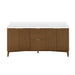 Coneflower- 72" Double Sink, WALNUT Solid wood Bathroom Vanity with White Quartz top( PRE-ORDER NOW, ETA: 2026-04-10 ) - Construction Commodities Supply Inc.