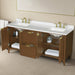Coneflower- 72" Double Sink, WALNUT Solid wood Bathroom Vanity with White Quartz top( PRE-ORDER NOW, ETA: 2026-04-10 ) - Construction Commodities Supply Inc.