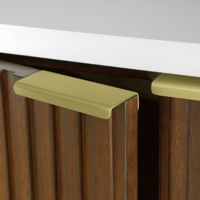 Coneflower- 72" Double Sink, WALNUT Solid wood Bathroom Vanity with White Quartz top( PRE-ORDER NOW, ETA: 2026-04-10 ) - Construction Commodities Supply Inc.