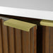 Coneflower- 72" Double Sink, WALNUT Solid wood Bathroom Vanity with White Quartz top( PRE-ORDER NOW, ETA: 2026-04-10 ) - Construction Commodities Supply Inc.