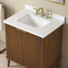 Coneflower - 30"  WALNUT  Solid wood Bathroom Vanity with White Quartz top - Construction Commodities Supply Inc.
