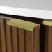 Coneflower - 30"  WALNUT  Solid wood Bathroom Vanity with White Quartz top - Construction Commodities Supply Inc.