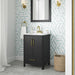 DARIO - 24"  x 19" WHITE Bathroom Vanity with White Quartz top (Copy) - Construction Commodities Supply Inc.