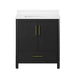 DARIO - 30"  x 19" WHITE Bathroom Vanity with White Quartz top - Construction Commodities Supply Inc.
