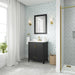 DARIO - 30"  x 19" WHITE Bathroom Vanity with White Quartz top - Construction Commodities Supply Inc.
