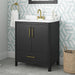 DARIO - 36"  x 19" WHITE Bathroom Vanity with White Quartz top - Construction Commodities Supply Inc.