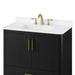 DARIO - 36"  x 19" WHITE Bathroom Vanity with White Quartz top - Construction Commodities Supply Inc.