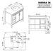 SIERRA - 36" Antique Walnut , Solid Wood Floor Standing Modern Bathroom Vanity,White Quartz Countertop ( PRE-ORDER NOW, ETA: 2026-04-20 ) - Construction Commodities Supply Inc.