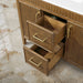 SIERRA - 42" Antique Walnut , Solid Wood Floor Standing Modern Bathroom Vanity,White Quartz Countertop ( PRE-ORDER NOW, ETA: 2026-04-20 ) - Construction Commodities Supply Inc.