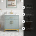 DIYA - 30" SAGE GREEN Bathroom Vanity with White Quartz top - Construction Commodities Supply Inc.