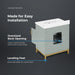 DIYA - 30" SAGE GREEN Bathroom Vanity with White Quartz top - Construction Commodities Supply Inc.