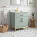 DIYA - 30" SAGE GREEN Bathroom Vanity with White Quartz top - Construction Commodities Supply Inc.